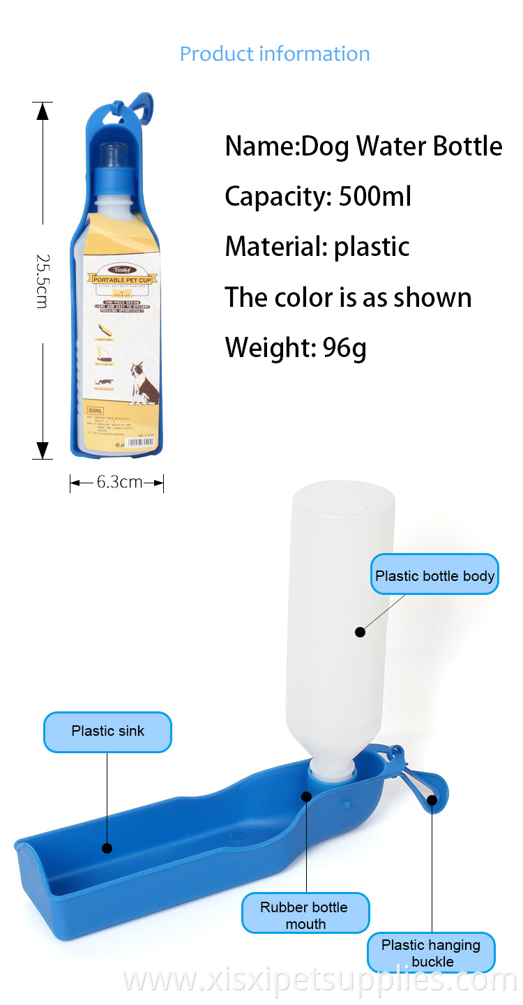 Factory Wholesale Cheap Portable Pet Water Cup Foldable Dog Water Bottle